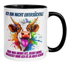 Tasse Liebe | Kuh & Spruch | Angeleckt – meins ist meins!