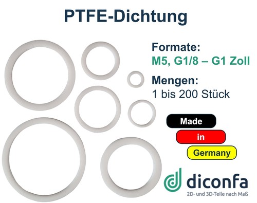 Dichtring ptfe flachdichtung - dichtring,