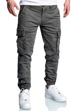 Herren Jogger Cargo Chino Jeans Hose R7020
