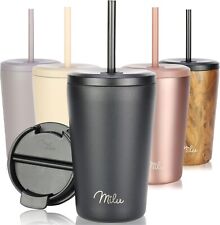 Milu Thermobecher 300ml 400ml 500ml Isolierbecher Edelstahl Kaffeebecher B-WARE