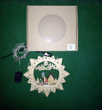 Weihnachtsdeko: Beleuchtetes Weihnachtliches Fensterbild aus Holz mit OVP