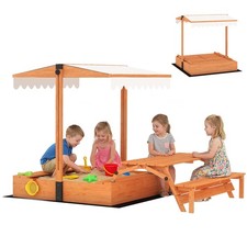 Sandkasten mit Dach 184 x 110