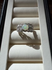 opal Ring S925 Silber