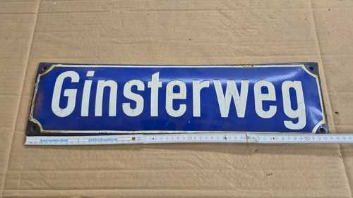 Altes emaille straßenschild - altes,