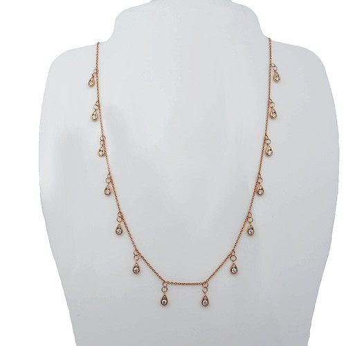Collier kette mit - mit, 0,88ct