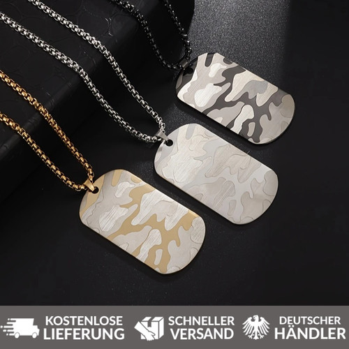 Herren halskette tarnmuster - halskette,