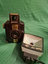 Vintage Kamera Bilora Blitz Boy Rollfilm-Kamera 4 x 6,5 aus Bakelit, 50er J.