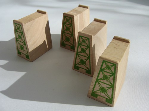 Holzschienenstützen für