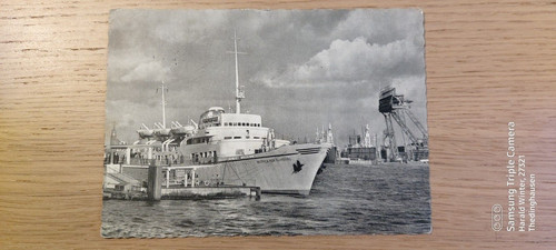 Postkarte passagierschiff - postkarte,