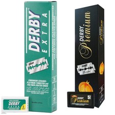 Derby Rasierkling EXTRA Premium Doppelte Klinge Platinbeschichtet Rasiermesser