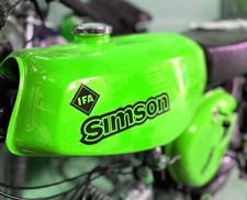 TRANSPARENT  Simson S50B  Aufkleber IFA electronic Tank Seitendeckel Dunkel