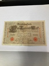 1000 mark reichsbanknote 1910