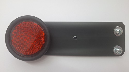 Rückstrahler rot rund - , mit