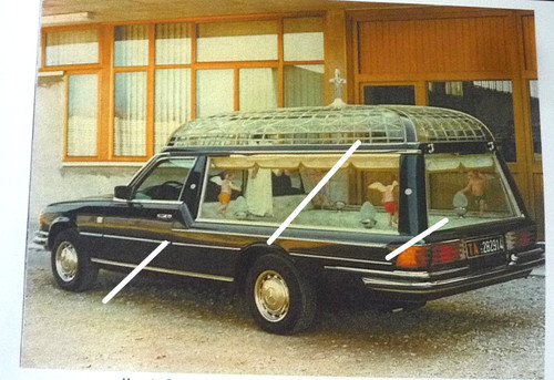 Mercedes w116 leichenwagen - mercedes,
