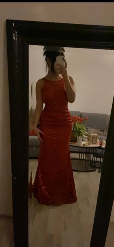 Damen abendkleid lang rot - abendkleid,