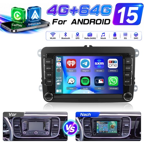 64gb android autoradio - 4+64gb, 15
