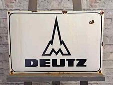 DEUTZ Emailschild 20,5x13,8"