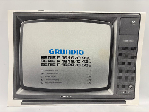 Grundig bedienungsanleitung - grundig,