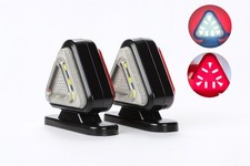 2x LED Begrenzungsleuchten Rot Weiß 12V-24V für LKW Anhänger KFZ Umrissleuchte