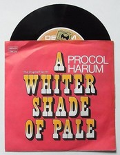 7" Vinyl Single : PROCOL HARUM 'A whiter shade of pale' + 'Lime street blues'