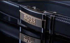 BOSS GOLD SCHWARZ SONDEREDITION AUTOMATIK GÜRTEL NEU BOSS BELT Herrengürtel