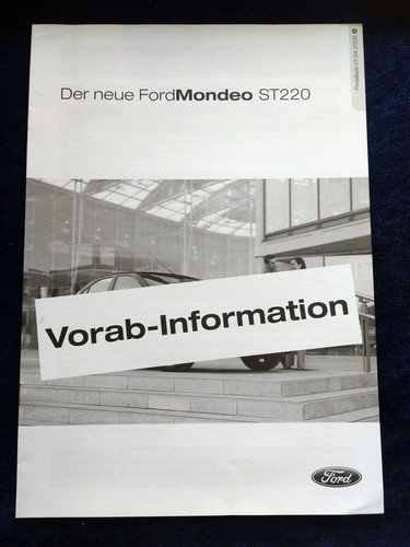 Ford mondeo st220 prospekt - st220,