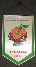 Wimpel WM Spanien WM 82 World Cup 82 Copa España 1982 Pennant Fußball DDR BRD