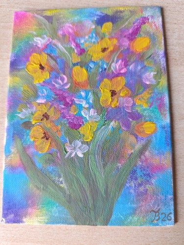 Gouache leinwand - gouache,