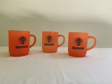 Original Jägermeister Tassen, Becher Glas orange 3 Stück