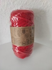 DIY Handmade Textilgarn Rot 200 g Baumwolle/Polyester OVP