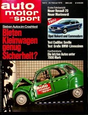1) Auto Motor Sport AMS 05/1976 - Cadillac Seville mit  - Monteverdi Safari 5.2