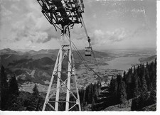 AK WALLBERGBAHN Rottach-Egern a. Tegernsee, Blick auf das Tegernseer Tal, s/w