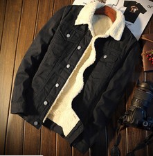 Herren Cowboy Jacke Sherpa