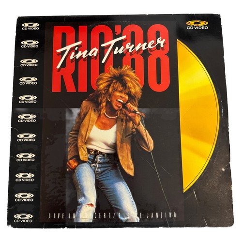 Laserdisc tina turner rio - rio, 88
