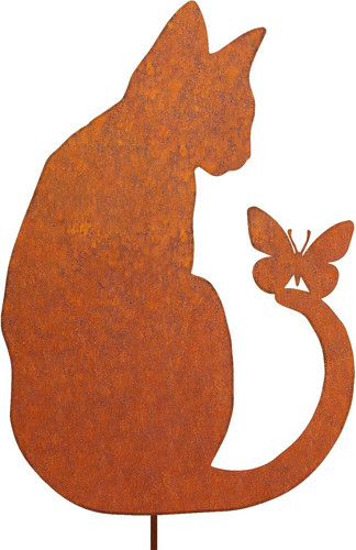 Katze gartendeko rost - katze,