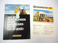 2x Prospekt Caterpillar 416 426 428 Baggerlader 1986/87