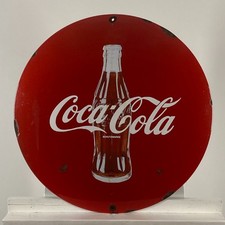 Coca-Cola Emailschild - Ø 50