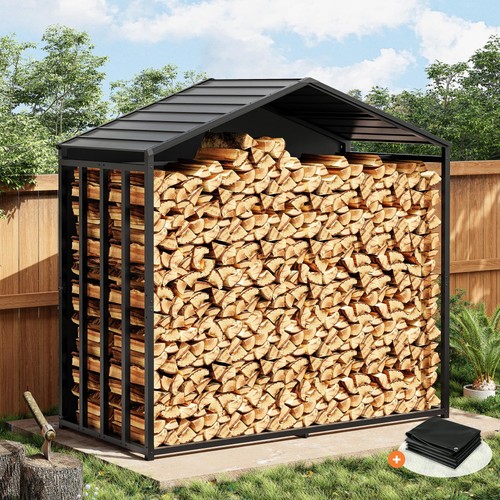 Kaminholzregal außen xxxl - kaminholzregal,