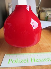 Altes rotes Lampenglas 1970er