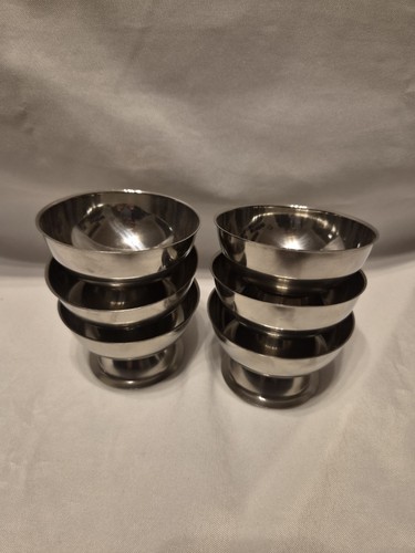 Edelstahl eisbecher - 6x,