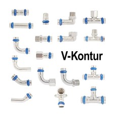 Pressfitting Edelstahl, V