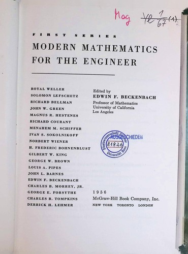 Modern mathematics for - mathematics, the