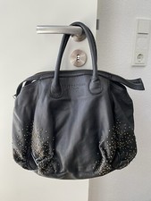 LIEBESKIND Handtasche Studs Schultertasche LEDER Nieten HENKELTASCHE black