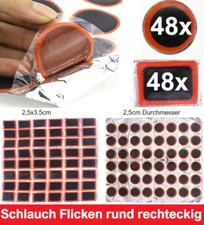 Fahrradflicken rund eckig