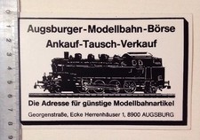 Aufkleber/Sticker: Augsburger Modellbahn Börse-Ankauf Tausch Verkauf (010316123)