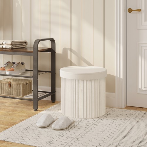 Woltu hocker mit stauraum - mit, rund