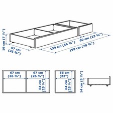 IKEA Unterbett Schubladen (200