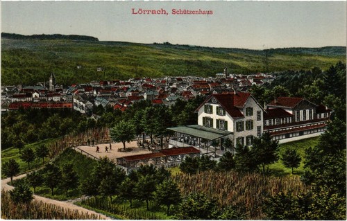 Cpa lorrach schutzenhaus - ak,
