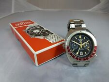 Heuer Autavia GMT, Ref. 11630,Kal. 14 Automatik, Edelstahlband, Box,Vintage 70er