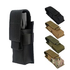Taktische Molle LED-Taschenlampe Tasche Halter Gürtel Holster Nylon Carry Case